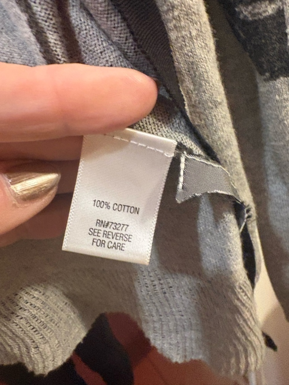 🐶Simply Vera Wang Light Gray Cardigan slight sparklewith Charcoal Polka Dots - Picture 5 of 5